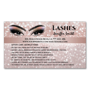 Carte De Visite Magnétique Chirurgie professionnelle lashes après soins