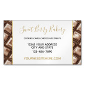 Carte De Visite Magnétique Chocolate Brown Candy Bar (devant)