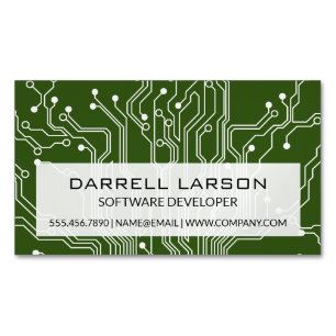 Carte De Visite Magnétique Circuit Board   Technologie