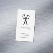 Carte De Visite Magnétique Ciseaux / Gris (gris) (In Situ)