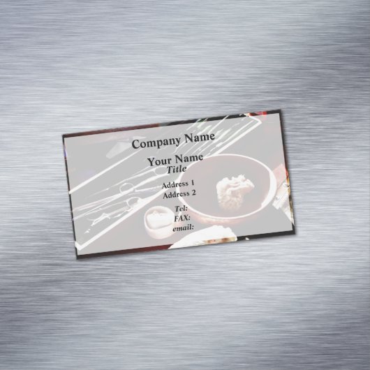 Carte De Visite Magnétique Civil Était Instruments Chirurgicaux (In Situ)