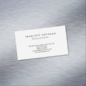 Carte De Visite Magnétique Clair élégant Simple Classe Professionnelle (In Situ)