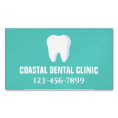 Carte De Visite Magnétique Clinique dentaire assistante dentaire moderne Dent (devant)