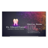 Carte De Visite Magnétique Clinique dentaire professionnelle Rose Gold Tooth (devant)