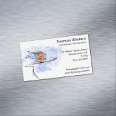 Carte De Visite Magnétique Cochon de saut à ski (In Situ)