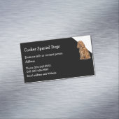 Carte De Visite Magnétique Cocker Spaniel Chien éleveur Animaux (In Situ)