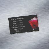 Carte De Visite Magnétique Cocktail Refreshing Red and Pink (In Situ)