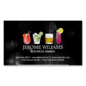 Carte De Visite Magnétique Cocktails mixtes | Bartend Mixologie (devant)