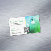 Carte De Visite Magnétique Code QR et Photographie (In Situ)