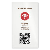 Carte De Visite Magnétique Code QR Internet Wifi (devant Vertical)