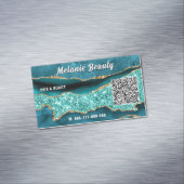 Carte de visite magnétique code QR Or Bleu sarcell (In Situ)