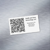 Carte De Visite Magnétique Code QR personnalisé lié à votre site Web (In Situ)