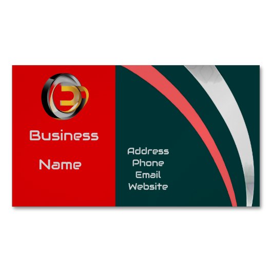 Carte De Visite Magnétique Code QR personnalisé professionnel (devant)
