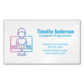 Carte De Visite Magnétique Coding | Software Engineer (devant)