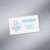 Carte De Visite Magnétique Coding | Software Engineer (In Situ)