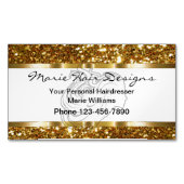 Carte De Visite Magnétique Coiffeuse de beauté classique (devant)