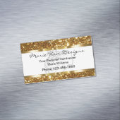 Carte De Visite Magnétique Coiffeuse de beauté classique (In Situ)