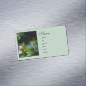 Carte De Visite Magnétique Colibri à gorge rubis - Photo originale (In Situ)