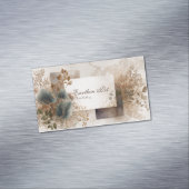 Carte De Visite Magnétique Collage Abstrait botanique moderne (In Situ)