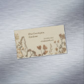 Carte De Visite Magnétique Collage de fleurs anciennes (In Situ)