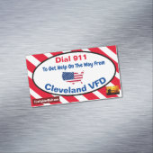 Carte De Visite Magnétique Composez Le 911 Pour Obtenir De L'Aide Sur Le Chem (In Situ)