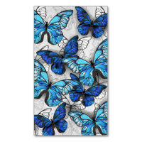 Composition des papillons blancs et bleus