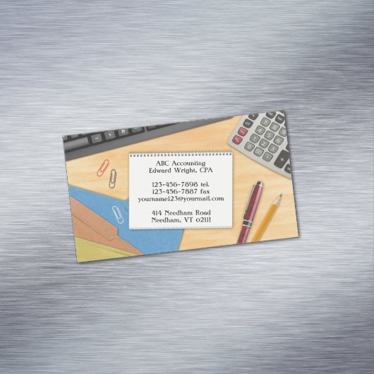 Carte De Visite Magnétique Comptabilité (In Situ)