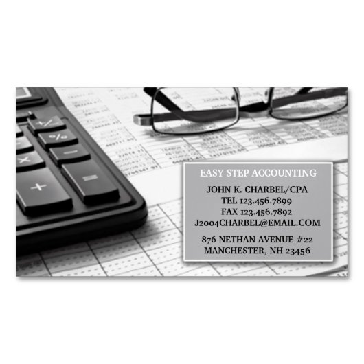 Carte De Visite Magnétique Comptable (devant)