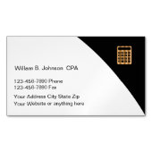 Carte De Visite Magnétique Comptable Classique Thème CPA (devant)