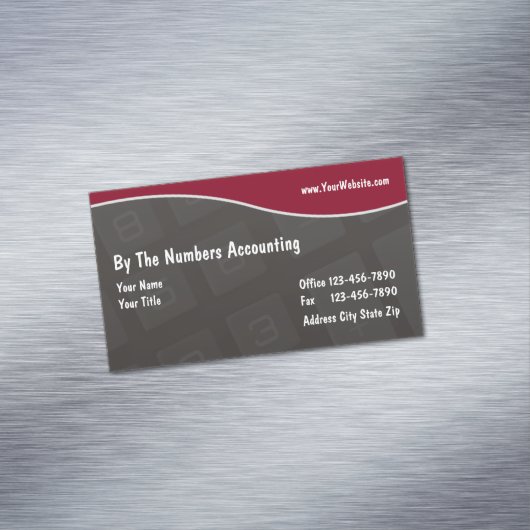 Carte De Visite Magnétique Comptable moderne (In Situ)