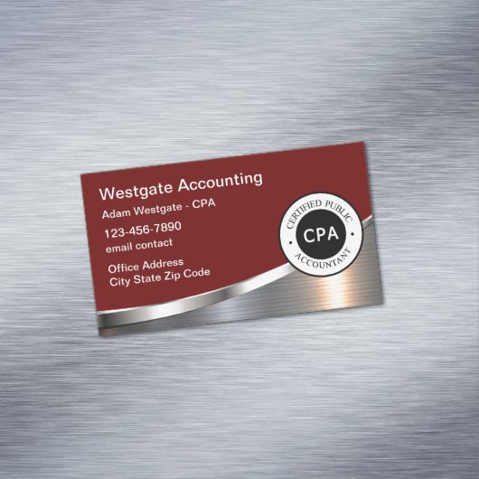 Carte De Visite Magnétique Comptable professionnel CPA (In Situ)