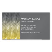 Carte De Visite Magnétique Concepteur graphique motif Gray Jaune (devant)