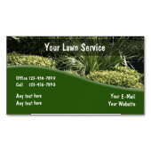 Carte De Visite Magnétique Conception de aménagement de pelouse (devant)