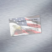 Carte De Visite Magnétique Conception patriotique américaine (In Situ)