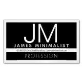 Carte De Visite Magnétique Conception professionnelle moderne et minimale | N (devant)