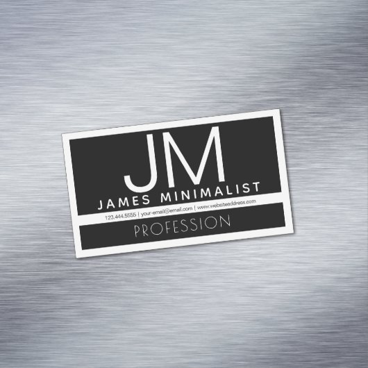 Carte De Visite Magnétique Conception professionnelle moderne et minimale | N (In Situ)