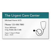 Carte De Visite Magnétique Conception urgente Médicale de centre de soin (devant)
