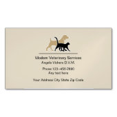 Carte De Visite Magnétique Conception vétérinaire moderne (devant)
