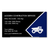 Carte De Visite Magnétique Construction (devant)