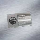 Carte De Visite Magnétique Construction | Métal | Acier (In Situ)