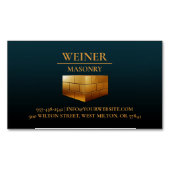 Carte De Visite Magnétique Constructions de maçonnerie (devant)