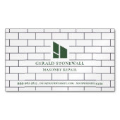 Carte De Visite Magnétique Constructions de maçonnerie (devant)