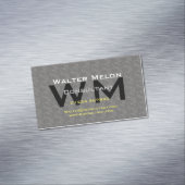 Carte De Visite Magnétique Consultant d'affaires Gray Moderne Professionnel (In Situ)