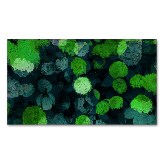 Carte De Visite Magnétique Cool, art unique de motif floral/fleur (devant)