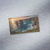 Carte De Visite Magnétique coucher de soleil sur l'océan (In Situ)