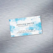 Carte De Visite Magnétique Couleur d'eau Sky (In Situ)