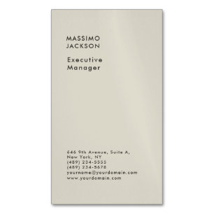 Carte De Visite Magnétique Couleur pastel minimaliste élégant modifiable