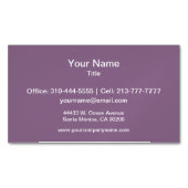 Carte De Visite Magnétique Couleur solide Plum (devant)