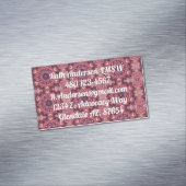 Carte De Visite Magnétique Couvre-lit rose (In Situ)