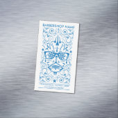 Carte De Visite Magnétique crâne punk barbershop (In Situ)